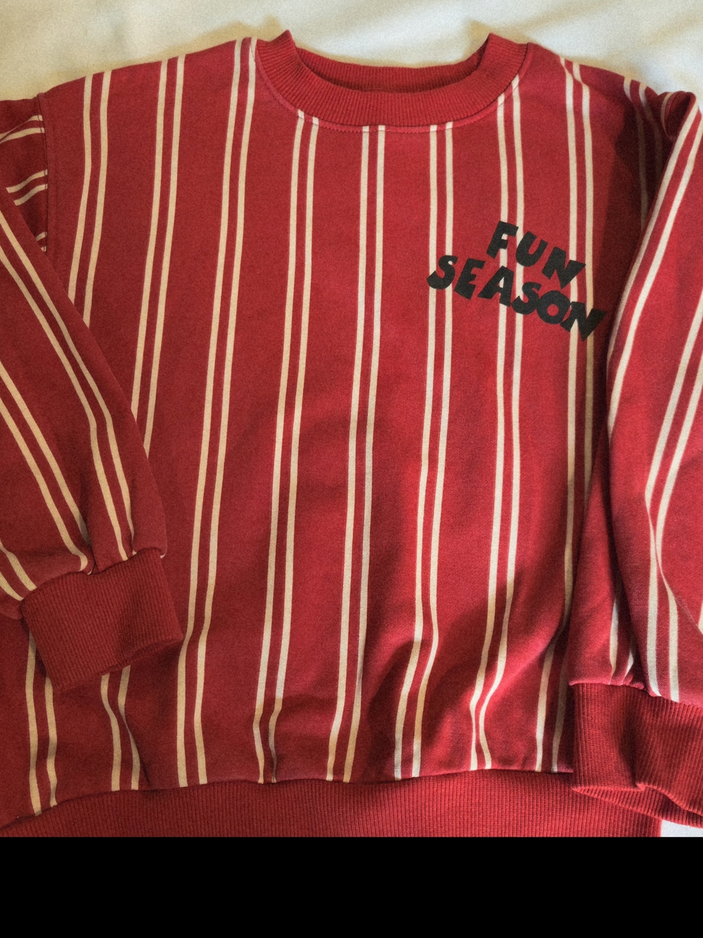 H&M Girls Striped Shorts in Red & White Size 6-8